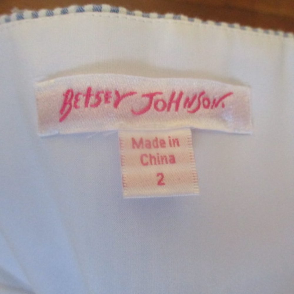 - Betsey Johnson Y2K? nautical seersucker dress vintage preppy vintage boat sz 2 - Picture 7 of 14